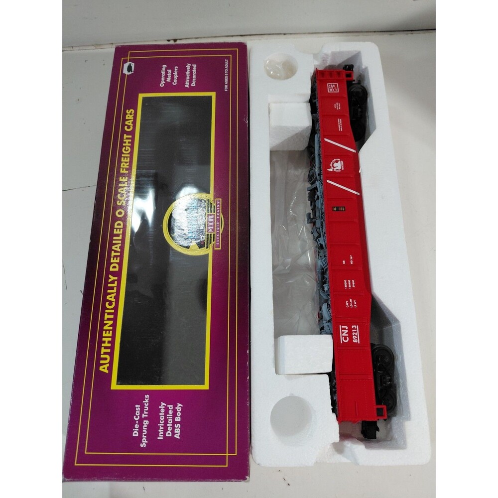 MTH 20-98018 O Gauge Model Railroad Jersey Central Gondola Car w/Scrap & Box